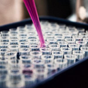 Scientist working in a modern lab
